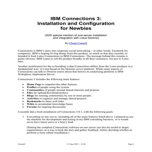 Connections fornewbies