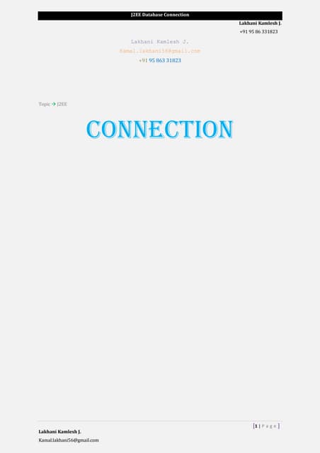 Connection Database