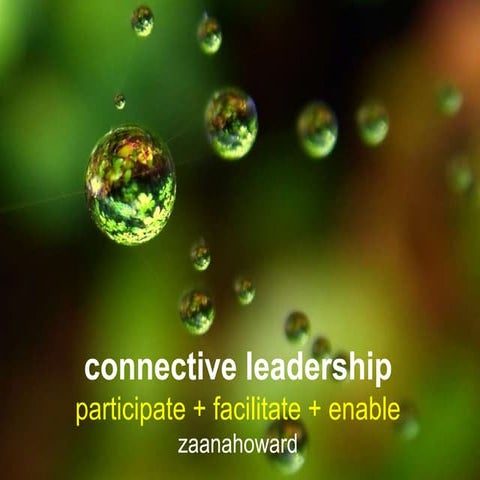 Connective leadership: participate + facilitate + enable
