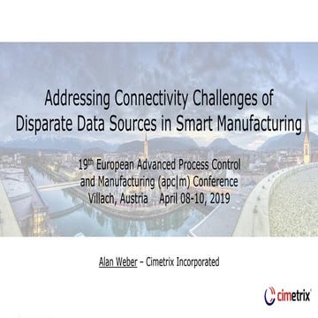 Connectivity challenges APC Europe by Alan Weber