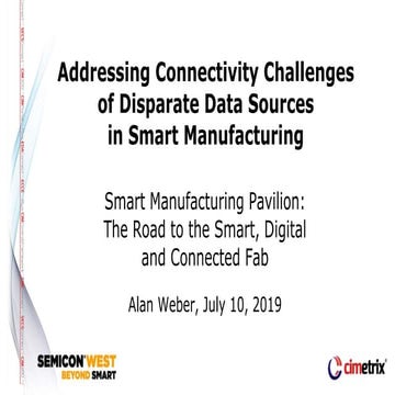 Addressing Connectivity Challengesof Disparate Data Sourcesin Smart Manufac...