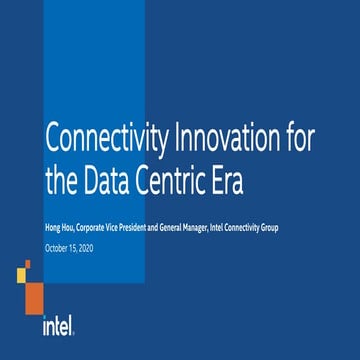 Connectivity for the data centric era