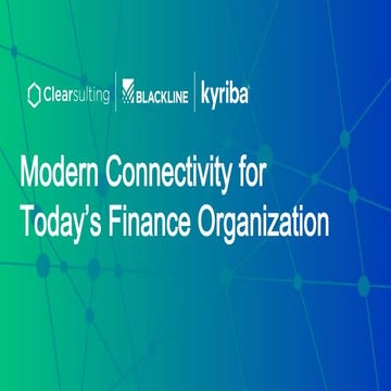 Modern Connectivity for Today’s Finance Organization