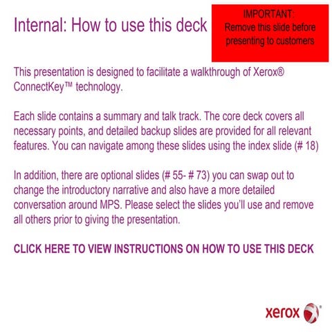 Connectkey presentation