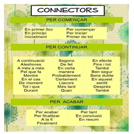 Connectors (Autora: Júlia Allès Pons)