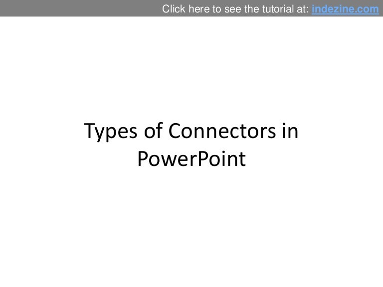 Connector Types in PowerPoint