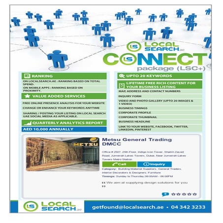 Local Search UAE Connect Plus Package