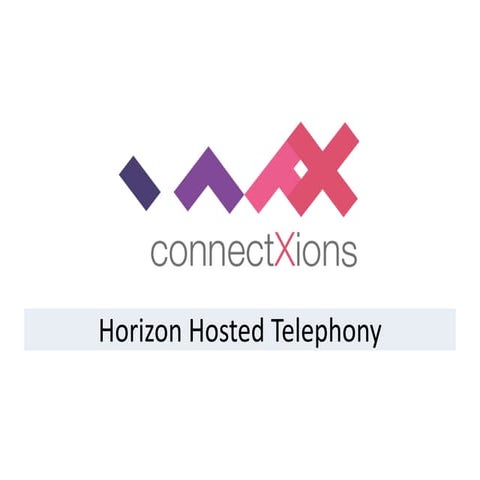 ConnectXions Horizon Hosted Telephony Integration Overview