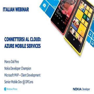 Connettersi al Cloud Azure Mobile Services
