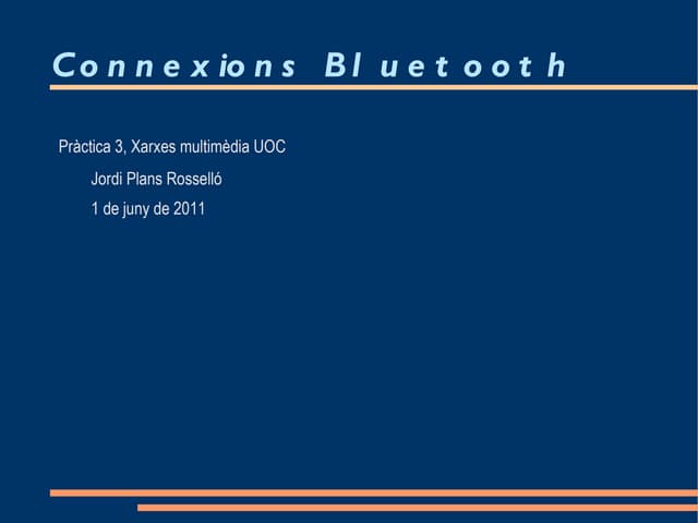 Connexio bluetooth