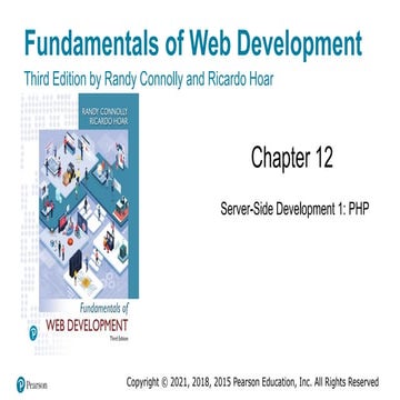 Comprehensive Guide to Server-Side Web Development with PHP | PPTX
