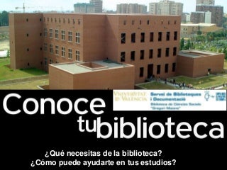 Conoce la biblioteca de ciencias sociales "Gregori Maians"