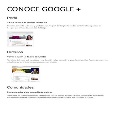 Conoce google +