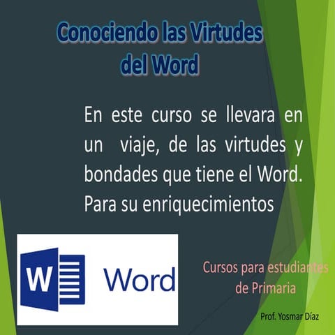 Conociendo a Word