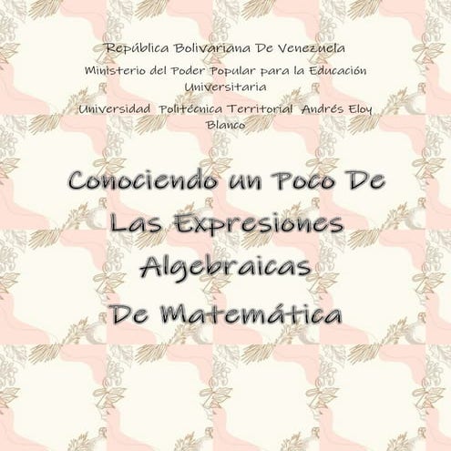 Multiplicaciones de expresiones algebraicas | DOCX