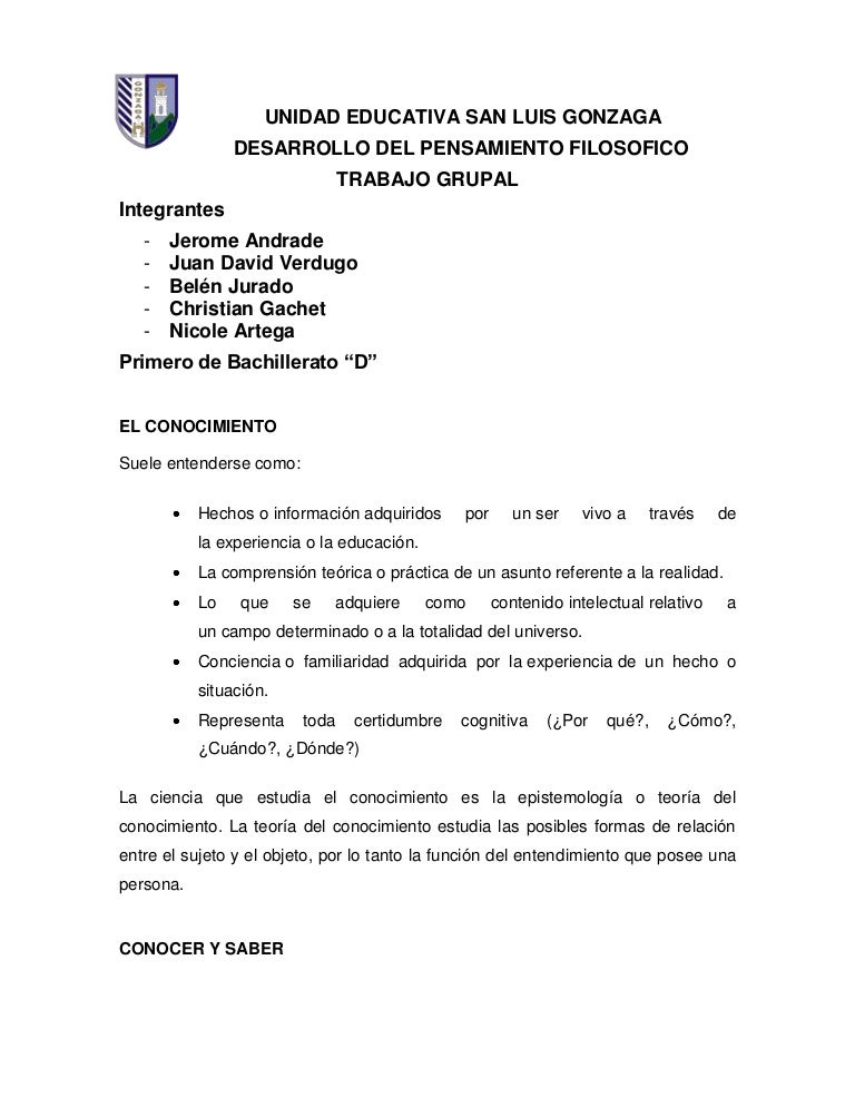 Conocimiento