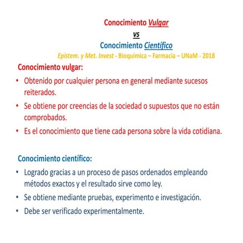 Conocimiento científico vs_conocimiento_vulgar presentacion