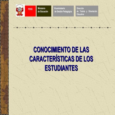 Conocimiento de las caracterìsticas del estudiante