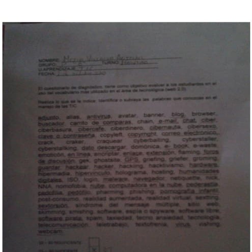 Conocimiento de palabras