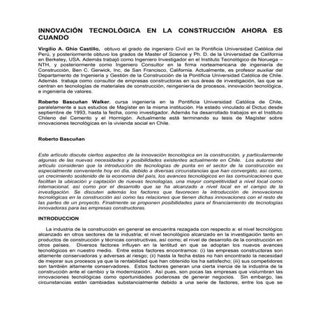 Conocimientos tecnologicos en el peru