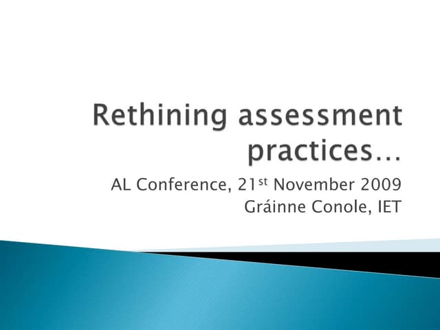 Conole Assessment