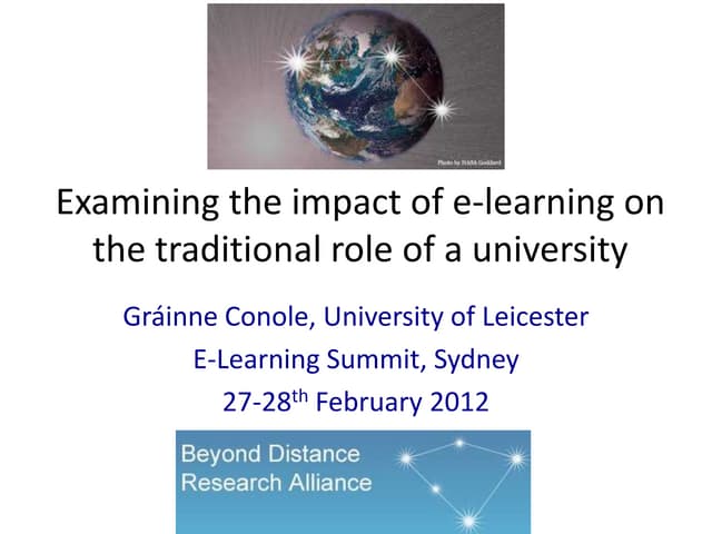 Conole elearning summit