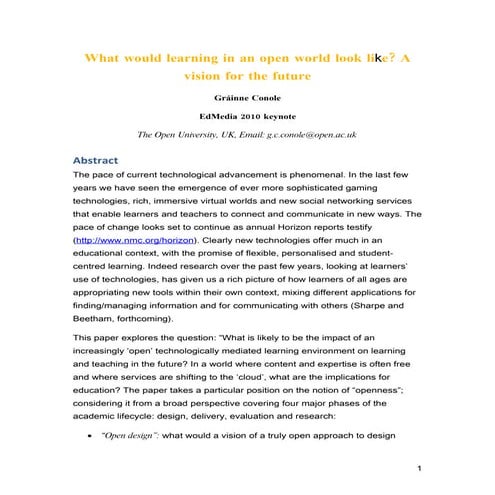 Conole keynote edmedia