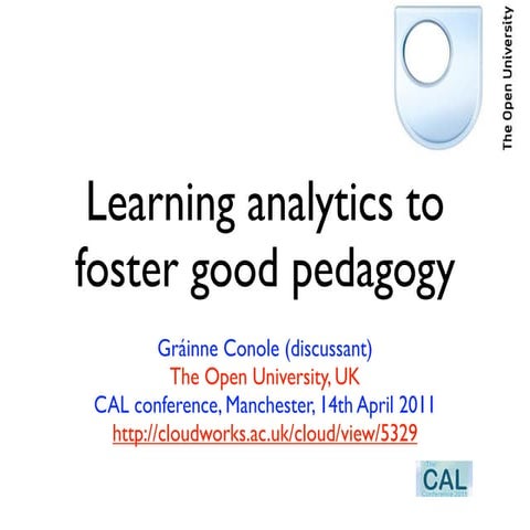 Conole learning analytics