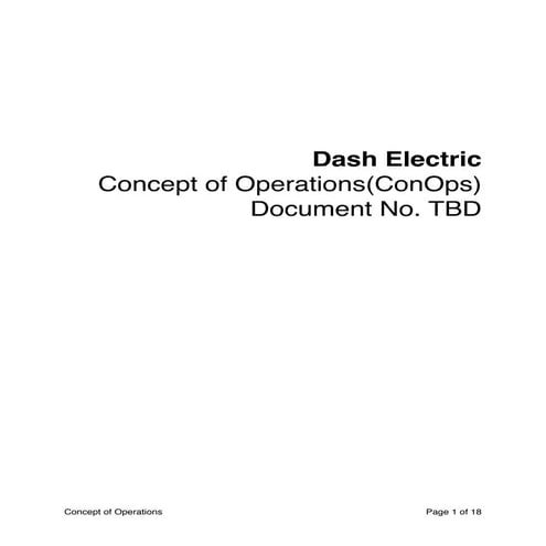 Concept of Operations