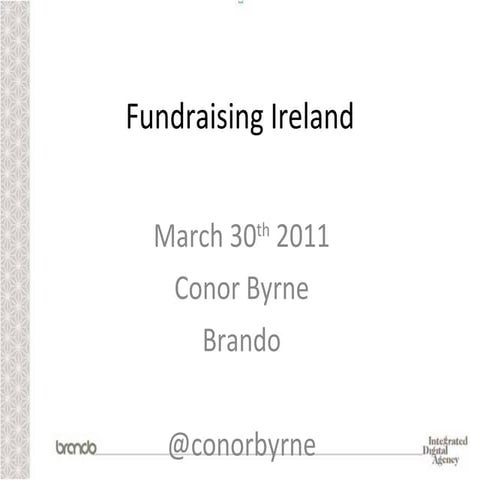 Fundraising Ireland - Beyond the Like