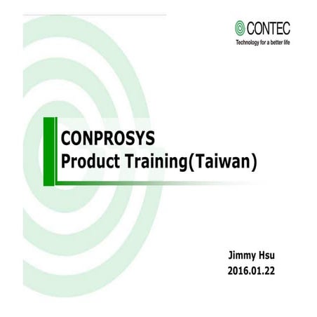 CONPROSYS Product Training(Taiwan)