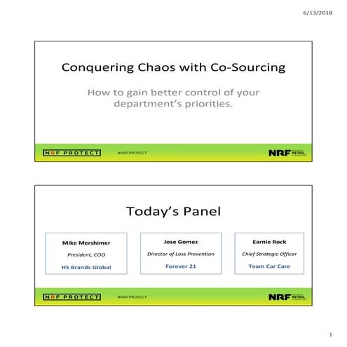 Conquering chaos with co sourcing