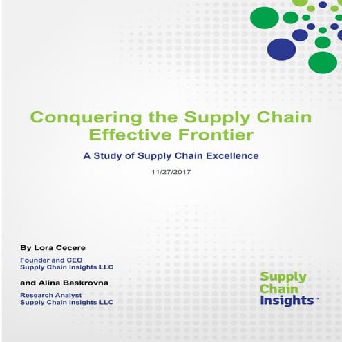 Conquering the Supply Chain Effective Frontier - 27 NOV 2017 - Report