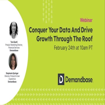 Conquer Your Data And Drive Growth Through The Roof