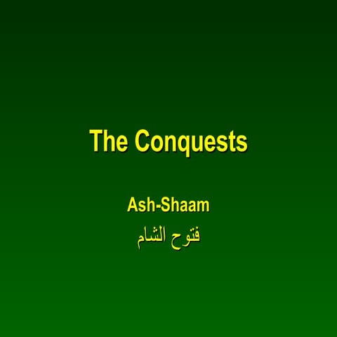 Conquests Shaam