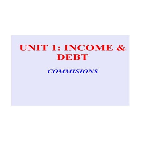 Cons30 S Income And Debt Commissions