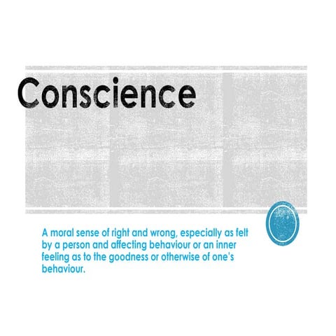 A2 Conscience  revision 