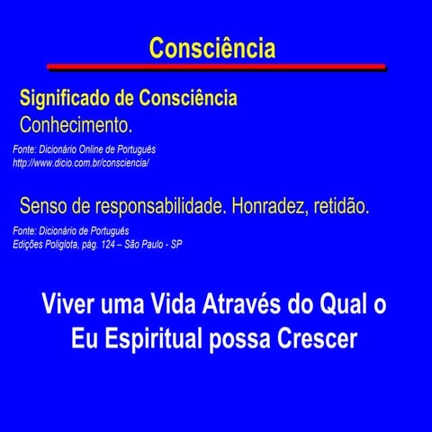 Consciência | PPT