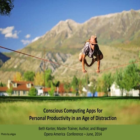 Conscious Computing Apps in Age of Distraction