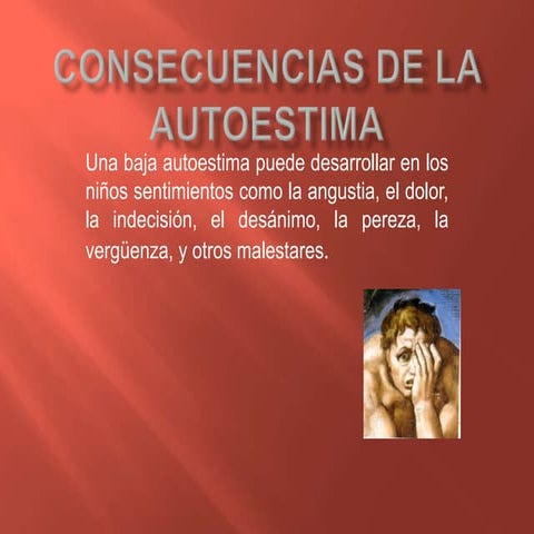 Consecuencias de la autoestima