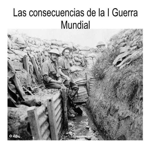 Consecuencias de la Primera Guerra Mundial