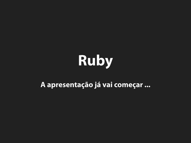 Consegi 2010 - Dicas de Desenvolvimento Web com Ruby