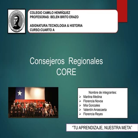 4º Año Básico - Proyecto de Tecnología & Historia - Consejeros Regionales