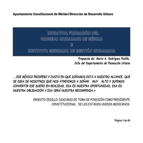 Consejo ciudadano de Mérida