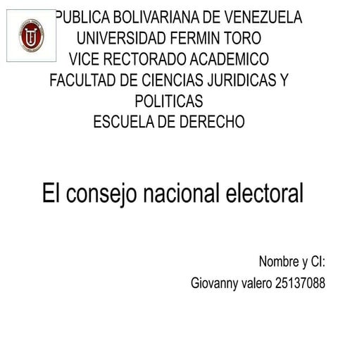 Consejo nacional electoral
