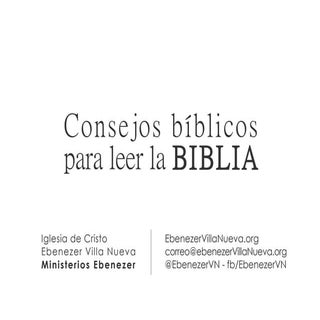 Consejos bíblicos para leer la Biblia