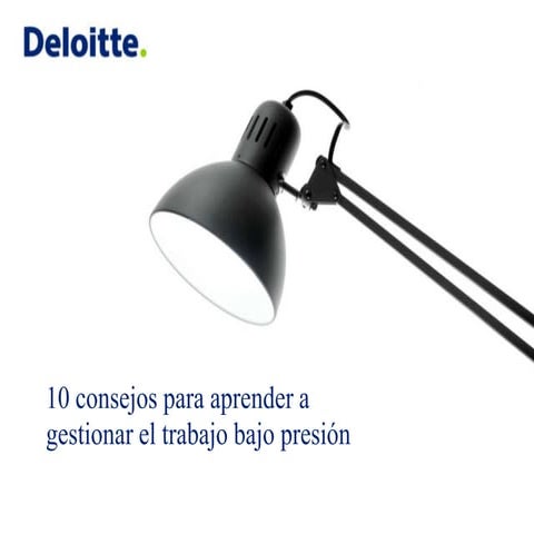 Consejos para afrontar la presión