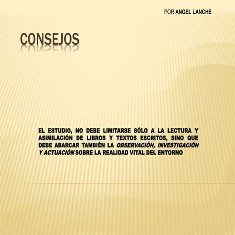 CONSEJOS PARA TU EXAMEN