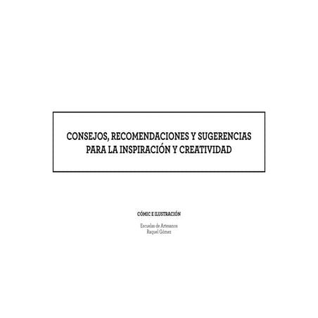 Consejos, recomendaciones y sugerencias