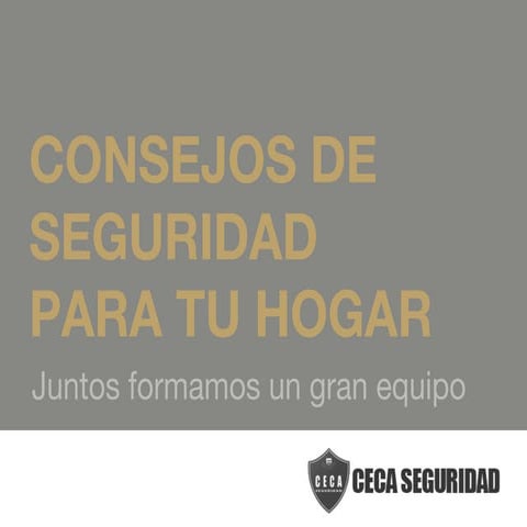 Seguridad en el hogar | PPTX